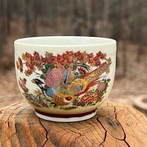Vintage Asahi Sato Gordon Collection Pheasant, Floral Teacup Replacement Bird